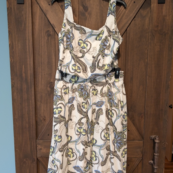 Ella Paisley Crop Top and Skirt Set - Green, Blue, Black on White - Picture 2 of 12